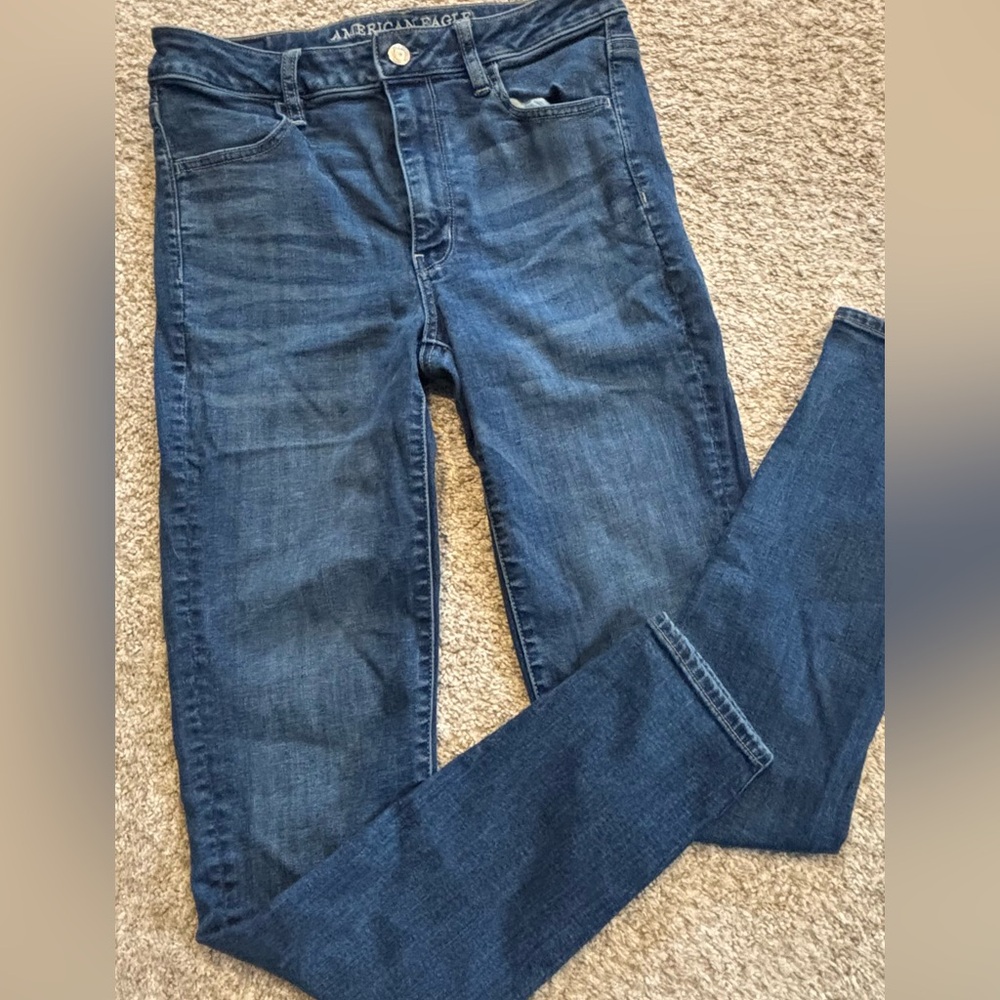 American eagle jeans super high rise  - size 6 long